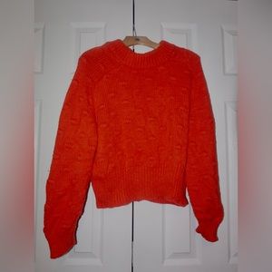 universal thread, US L chunky red sweater